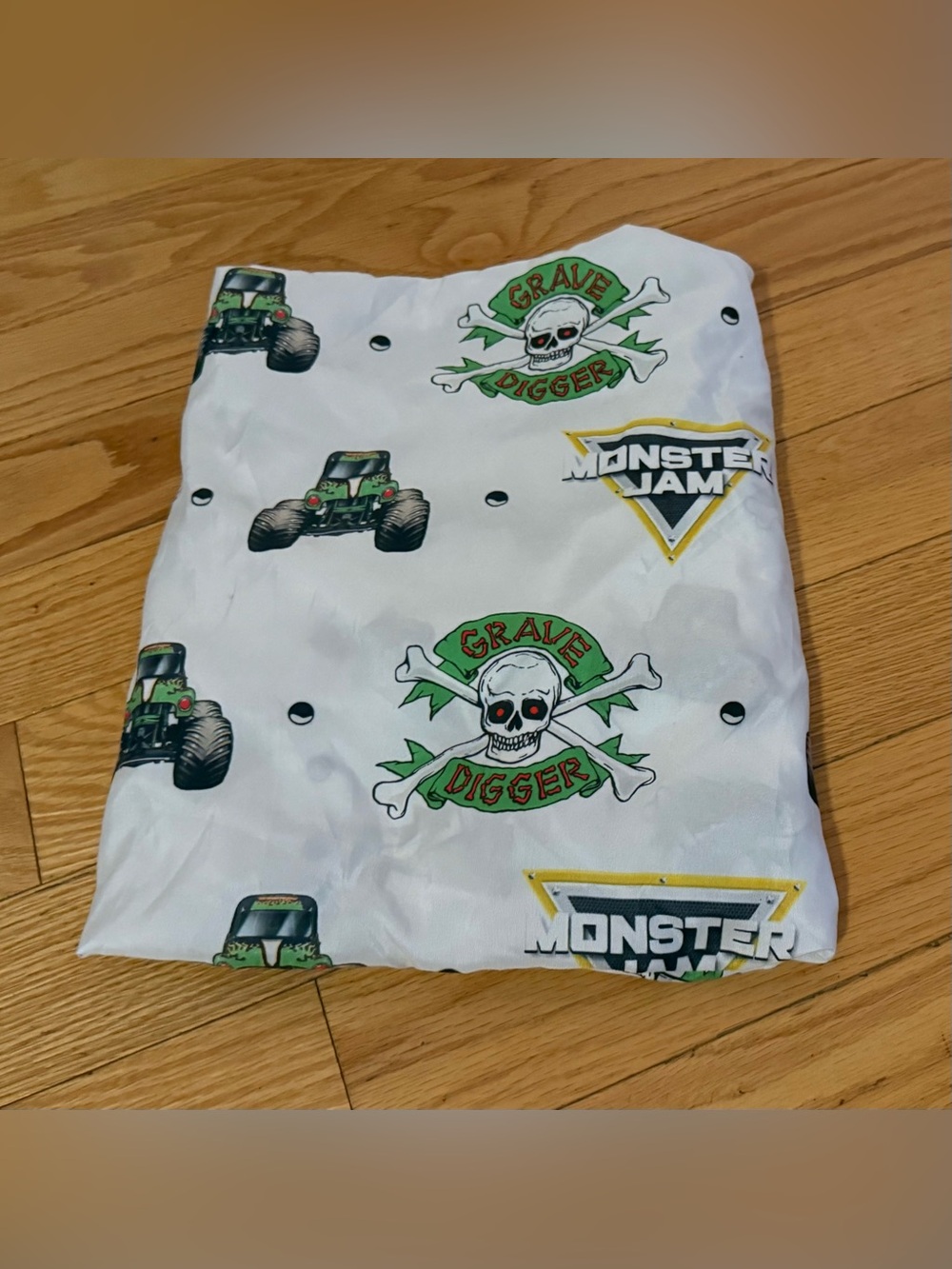Monster Jam Grave Digger Monster Truck toddler crib fitted sheet